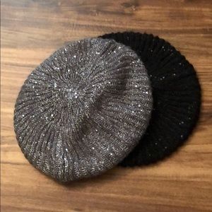 NWOT Black and Silver Bennies